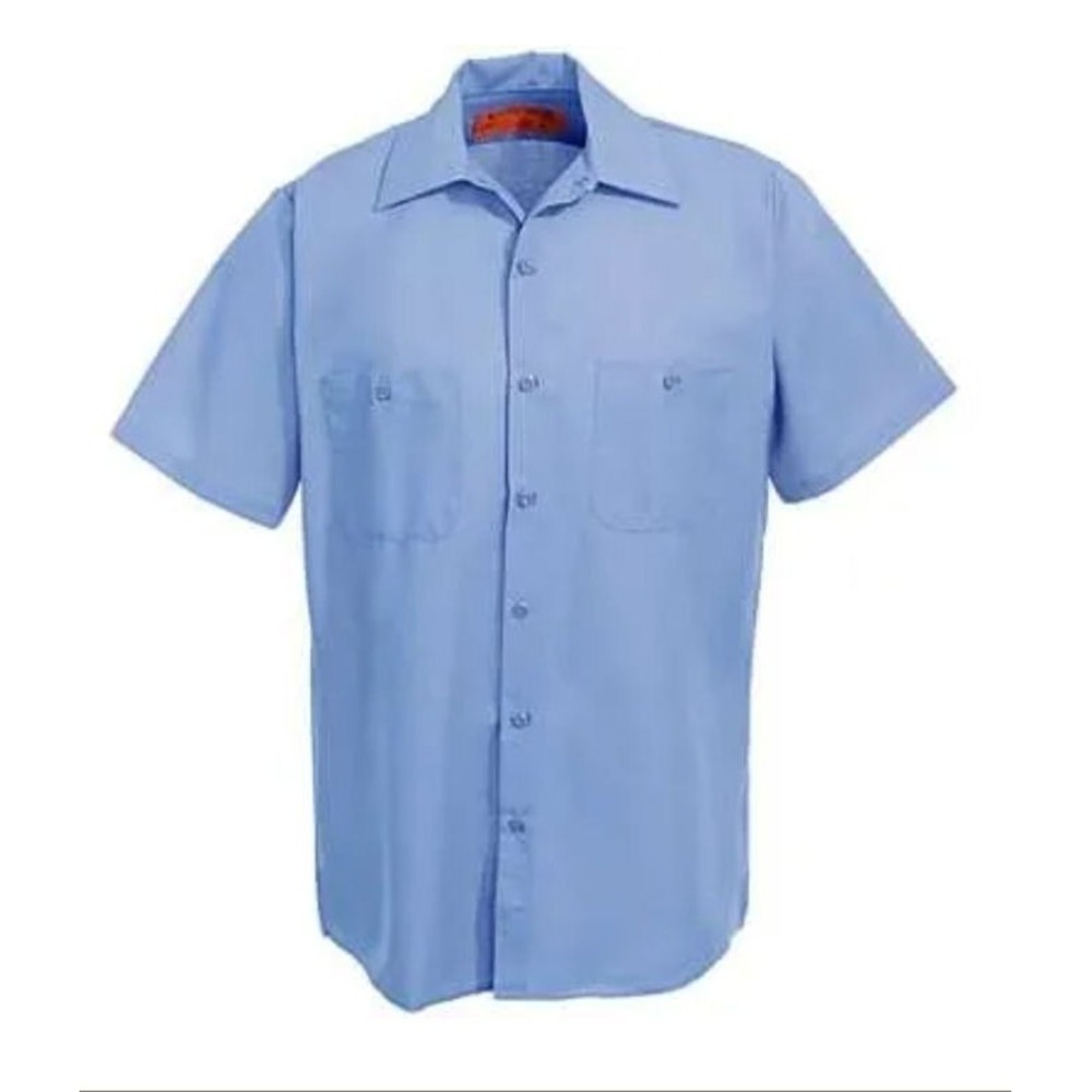 Red Kap SP24MB Men's Petrol Blue Industrial Short Sleeve Work Shirt - XXL